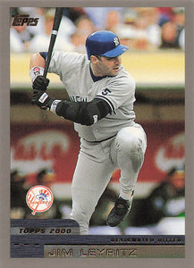 2000 Topps Baseball Jim Leyritz #384