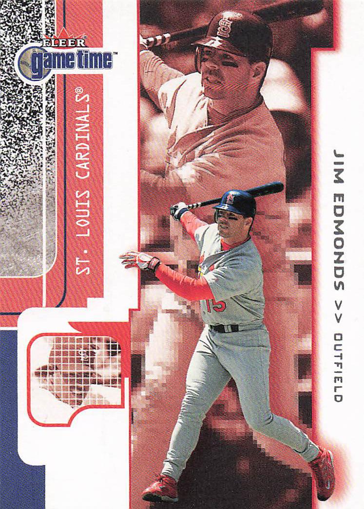 2001 Fleer Game Time Baseball Jim Edmonds #76