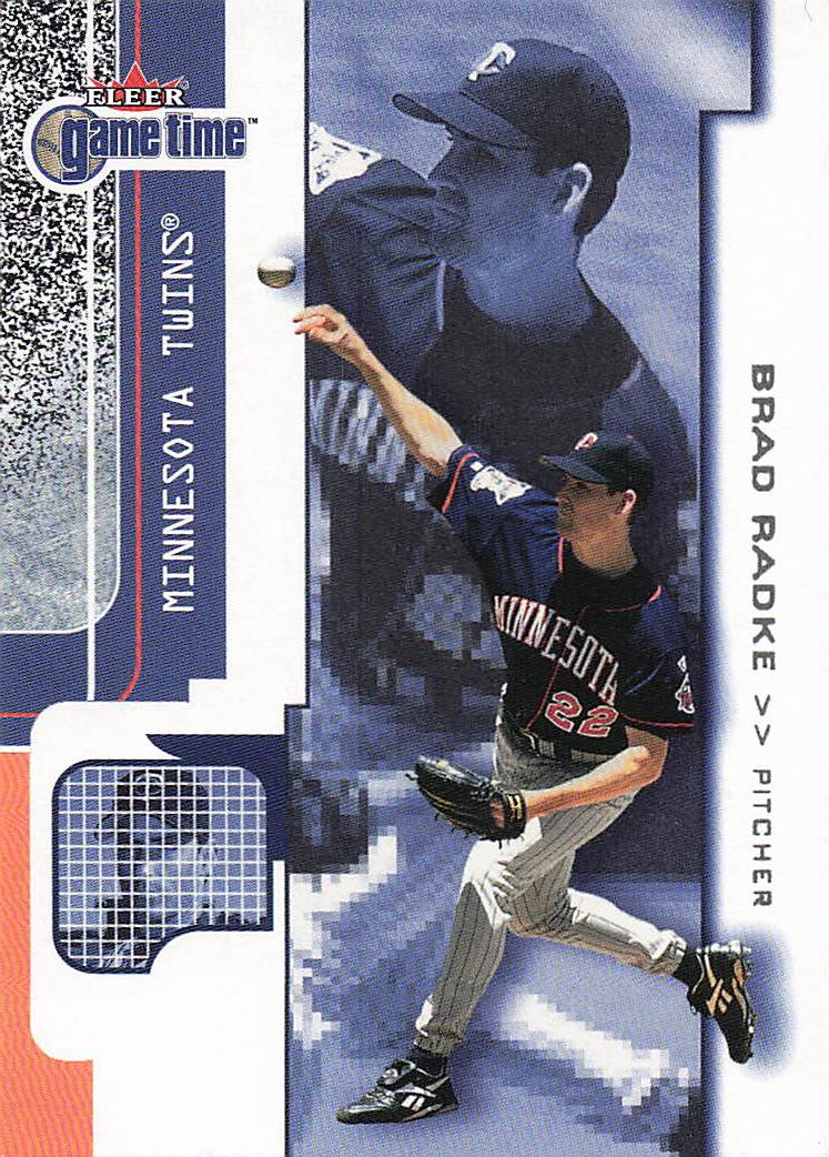 2001 Fleer Game Time Baseball Brad Radke #65