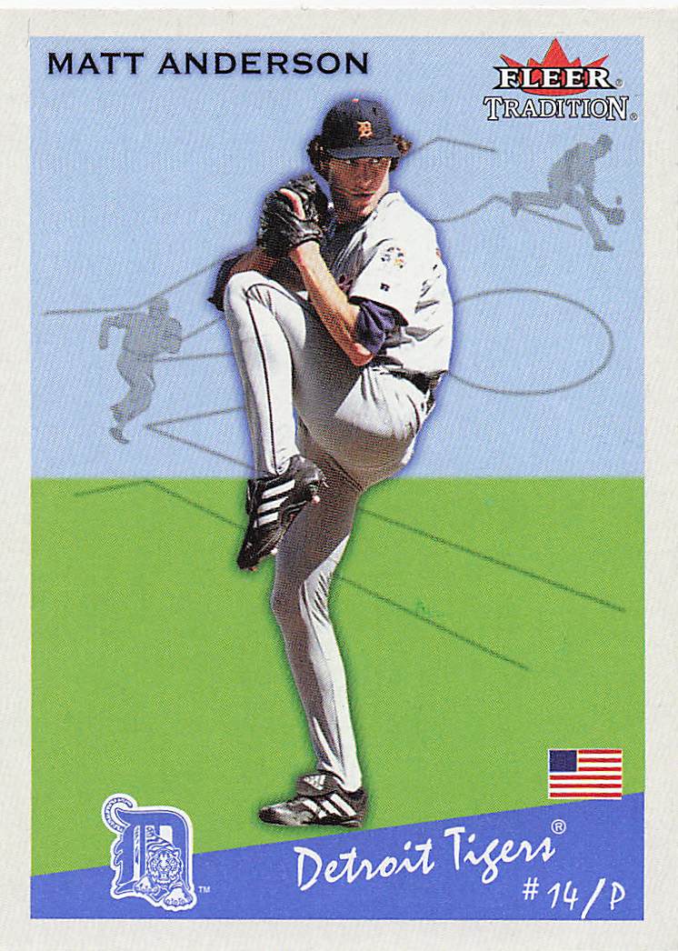 2002 Fleer Tradition Baseball Matt Anderson #200