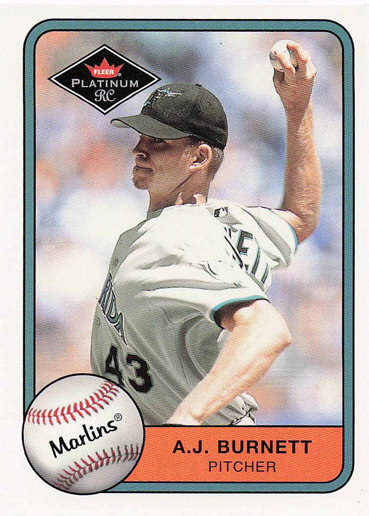 2001 Fleer Platinum Baseball A.J. Burnett #347