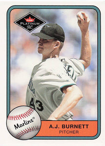2001 Fleer Platinum Baseball A.J. Burnett #347