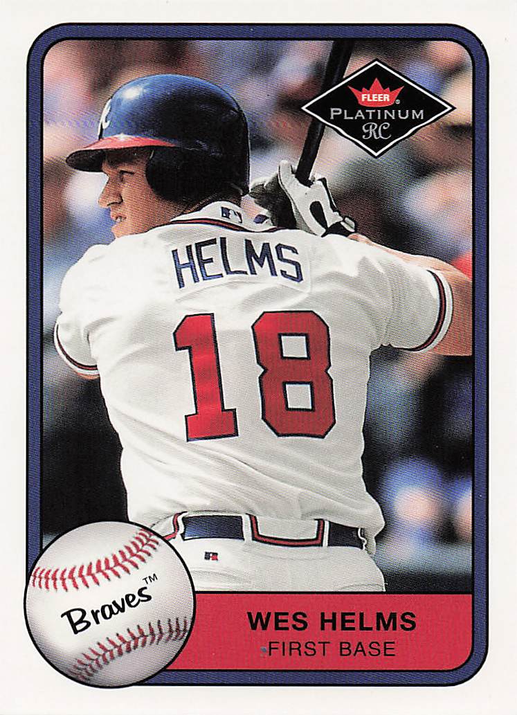 2001 Fleer Platinum Baseball Wes Helms #334