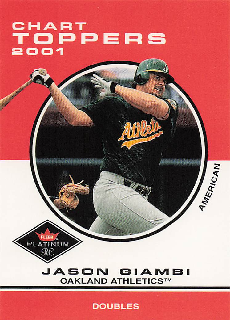 2001 Fleer Platinum Baseball Jason Giambi #422
