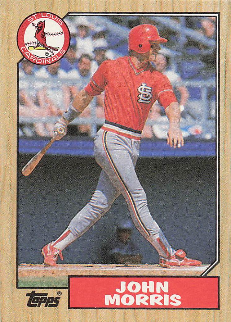 1987 Topps Baseball John Morris #211