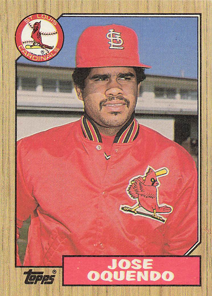 1987 Topps Baseball Jose Oquendo #133