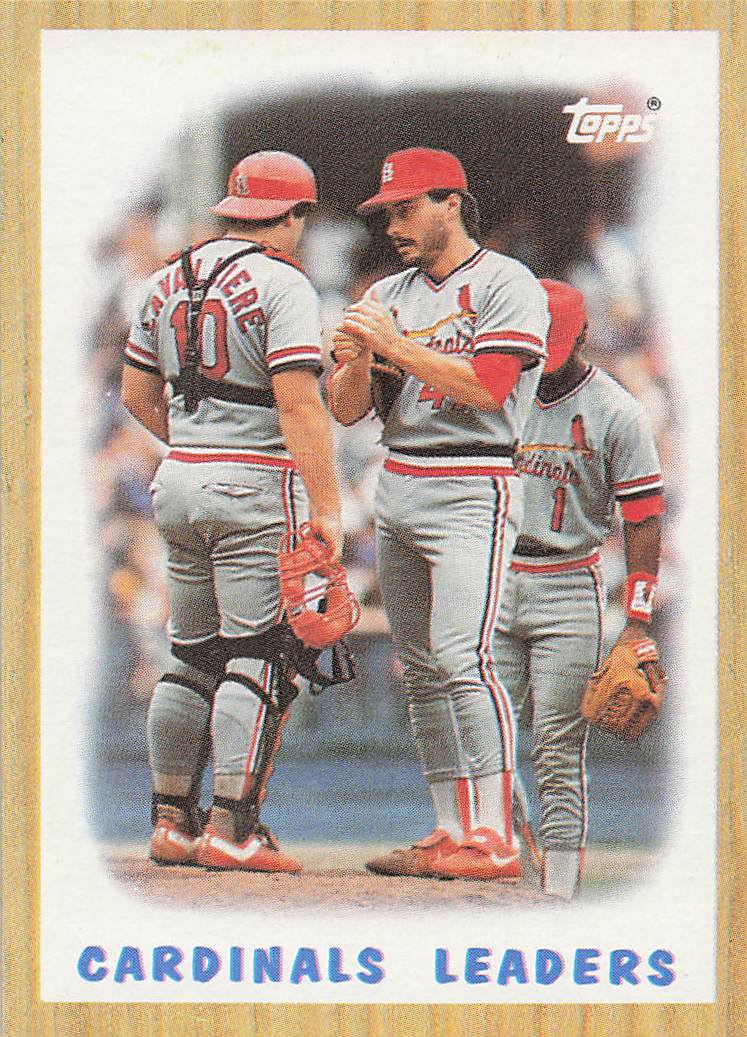 1987 Topps Baseball Cardinals Leaders #181