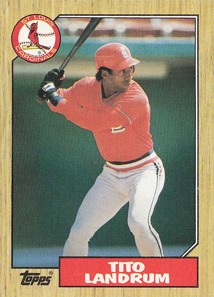 1987 Topps Baseball Tito Landrum #288