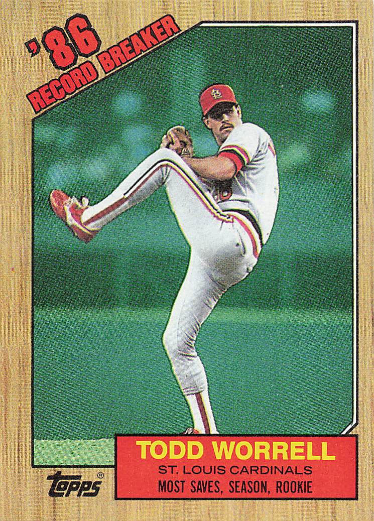 1987 Topps Baseball Todd Worrell #7