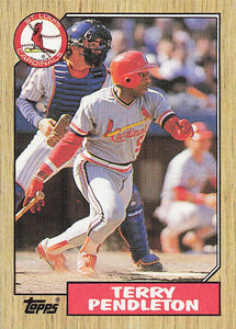 1987 Topps Baseball Terry Pendleton #8