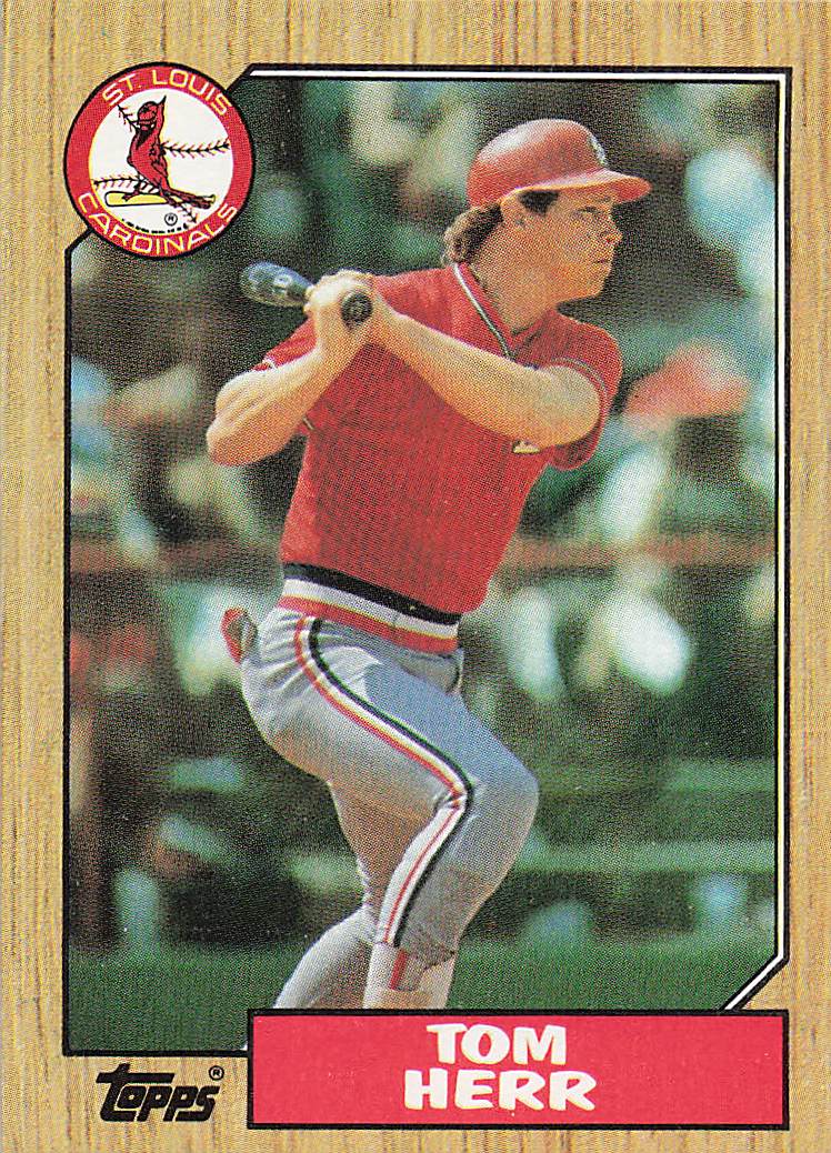 1987 Topps Baseball Tom Herr #721