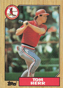 1987 Topps Baseball Tom Herr #721