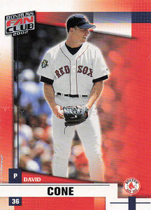 2002 Donruss Fan Club Baseball David Cone #161