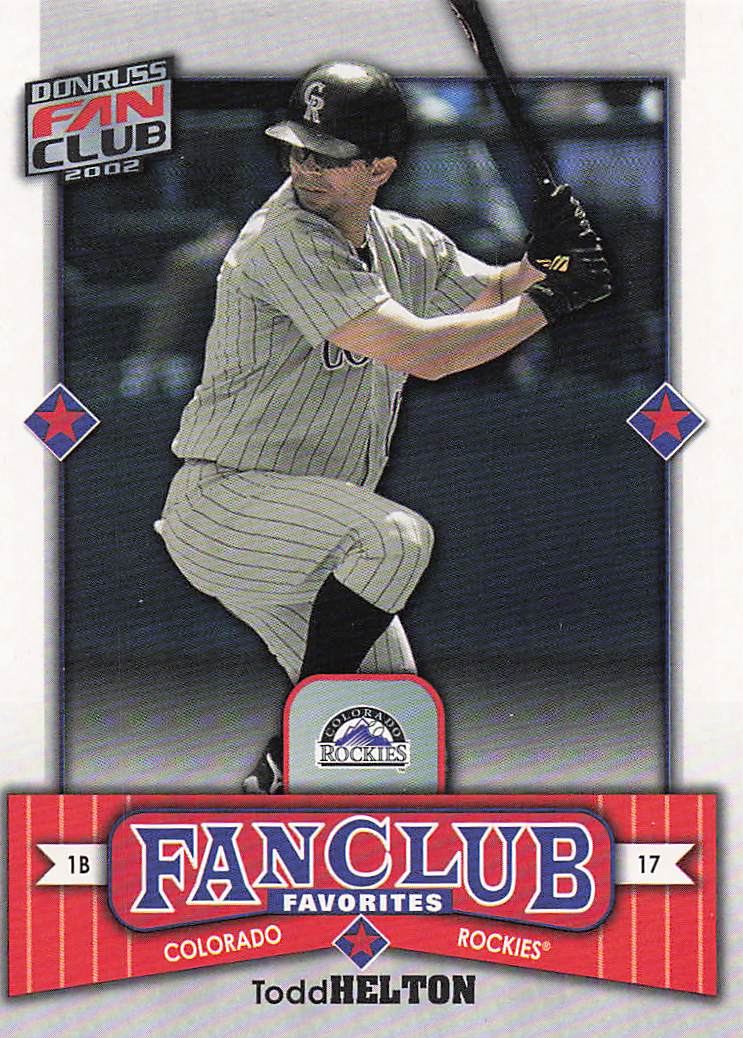 2002 Donruss Fan Club Baseball Todd Helton #283