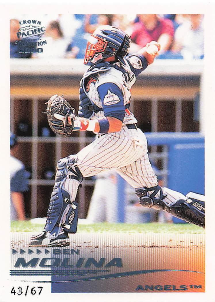 2000 Pacific Crown Collection Baseball Platinum Blue Bengie Molina #3