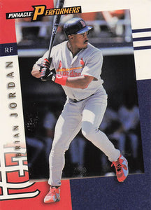 1998 Pinnacle Performers Baseball Brian Jordan #102