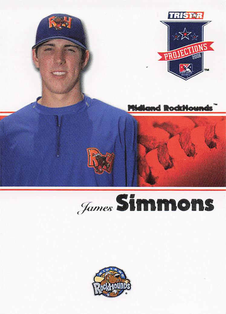 2008 TriStar PROjections Baseball James Simmons #311