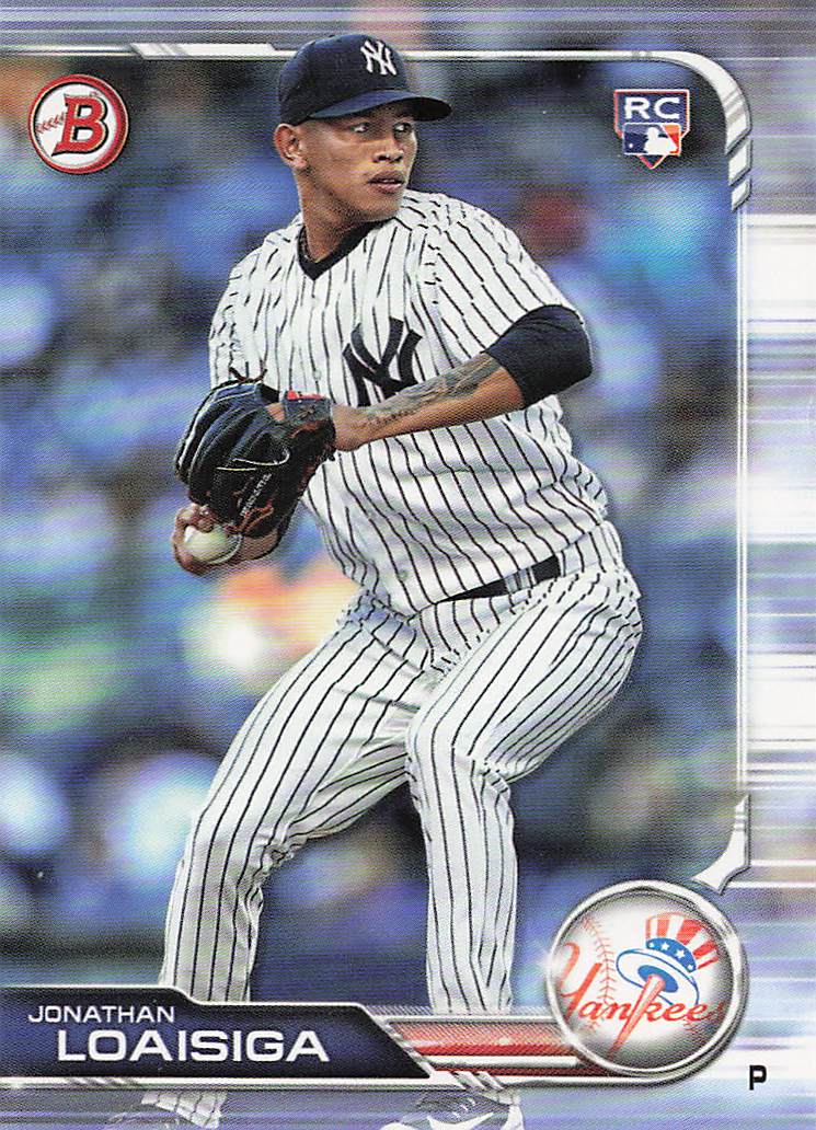 2019 Bowman Baseball Jonathan Loaisiga #7 Rookie