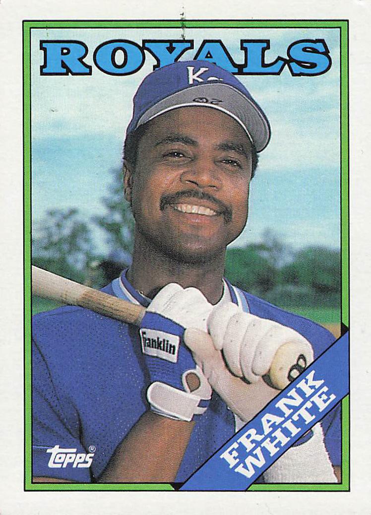 1988 Topps Baseball Frank White #595