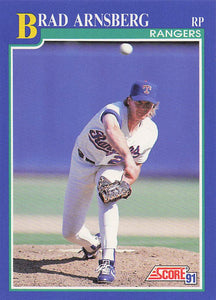 1991 Score Baseball Brad Arnsberg #510