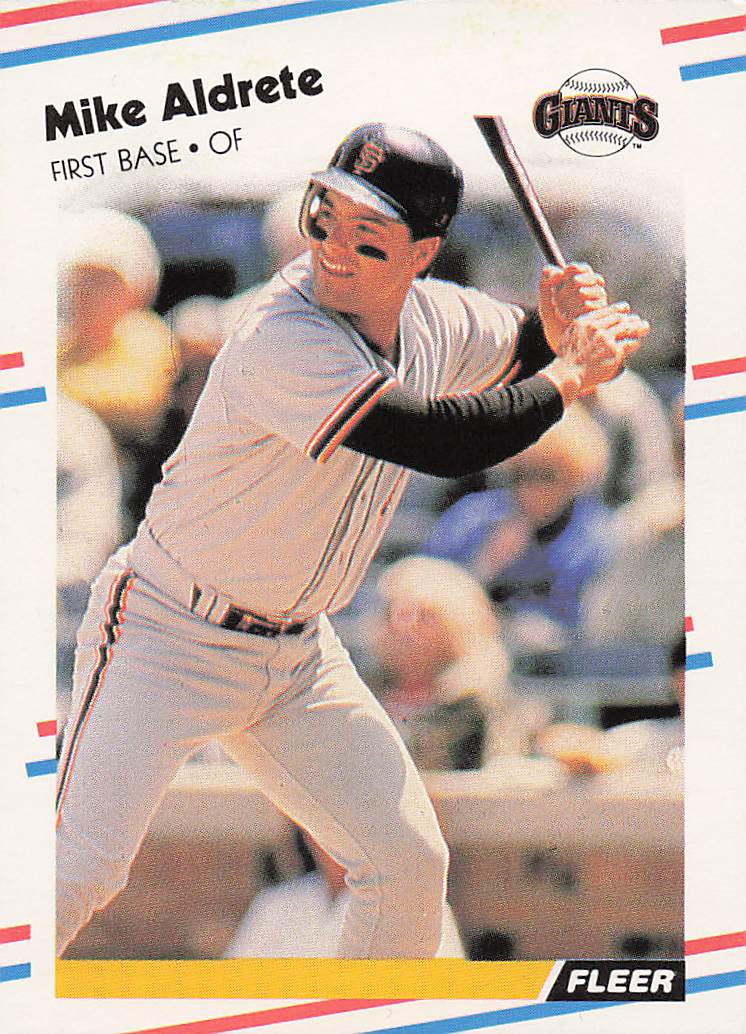 1988 Fleer Baseball Mike Aldrete #76