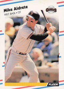 1988 Fleer Baseball Mike Aldrete #76