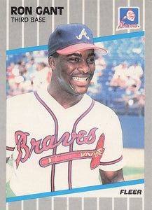 1989 Fleer Baseball Ron Gant #590
