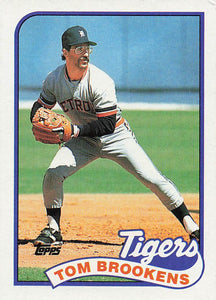 1989 Topps Baseball Tom Brookens #342