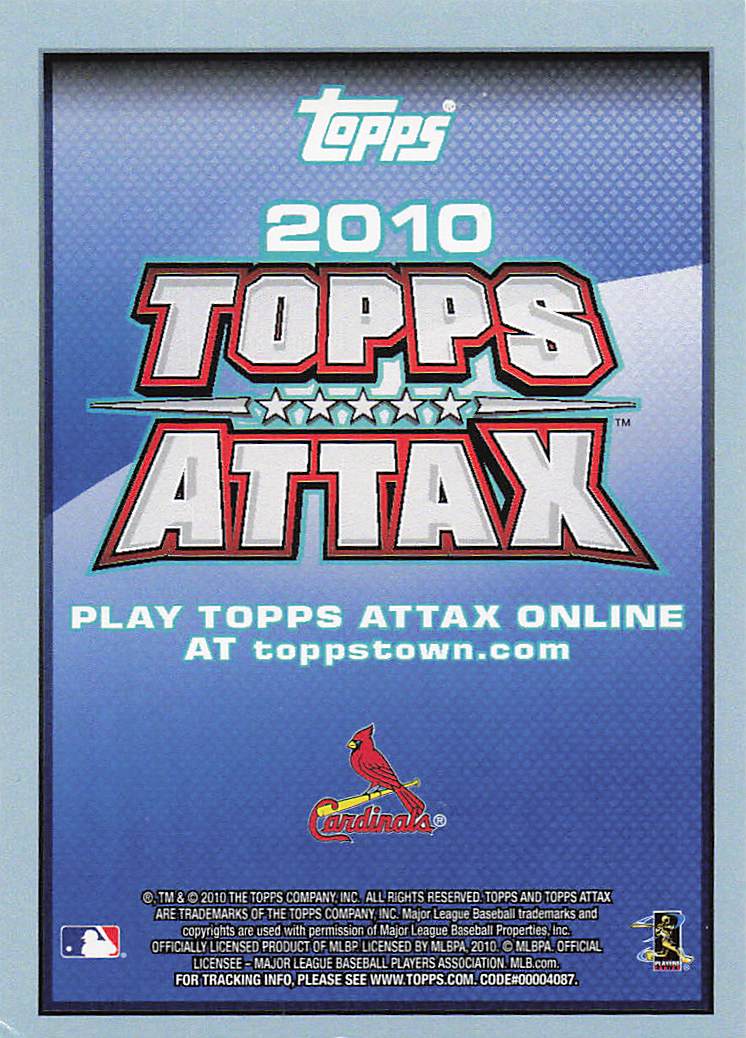 2010 Topps Attax Baseball Skip Schumaker #NNO