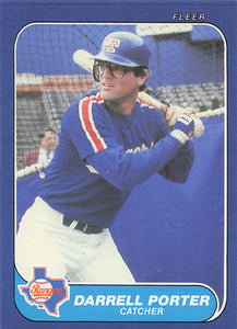 1986 Fleer Update Baseball Darrell Porter #U-91
