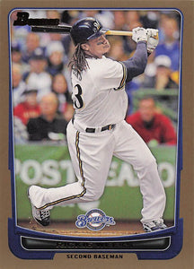 2012 Bowman Baseball Gold Rickie Weeks #148