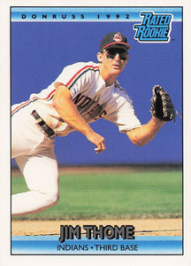 1992 Donruss Baseball Jim Thome #406