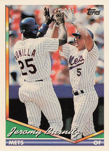 1994 Topps Baseball Jeromy Burnitz #122b