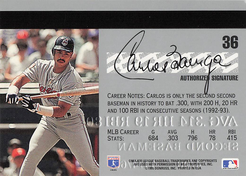 1995 Studio Baseball Carlos Baerga #36