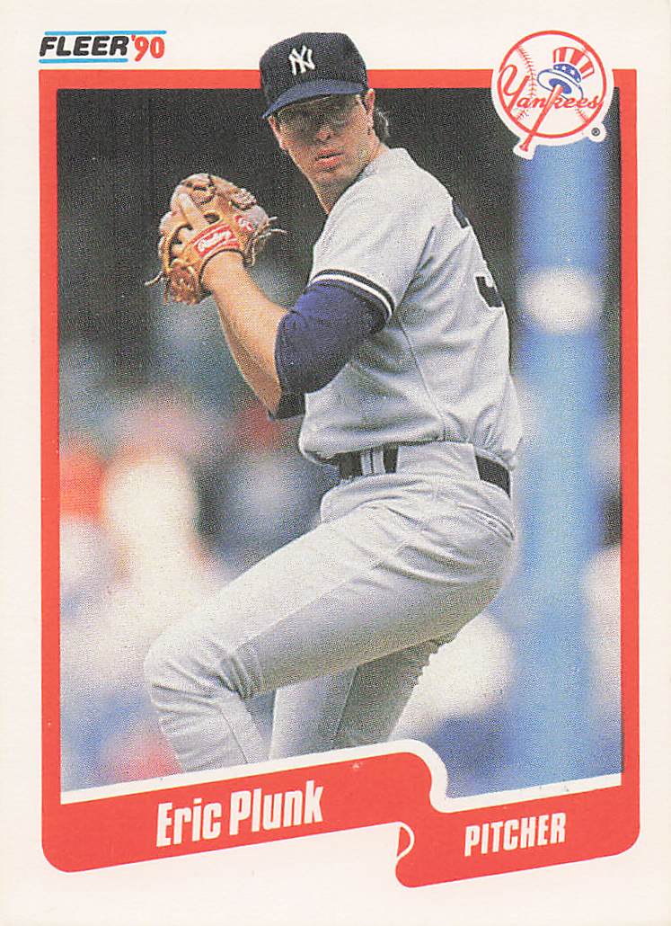 1990 Fleer Baseball Eric Plunk #452