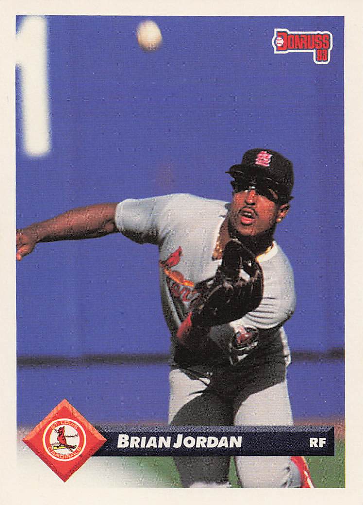 1993 Donruss Baseball Brian Jordan #442