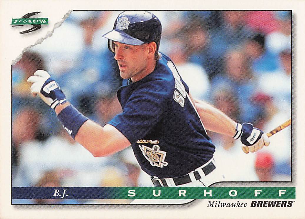 1996 Score Baseball B.J. Surhoff #54