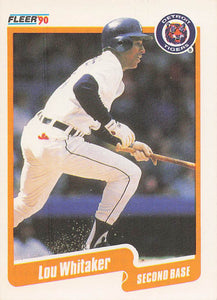 1990 Fleer Baseball Lou Whitaker #619