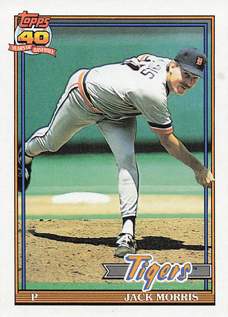 1991 Topps Baseball Jack Morris #75