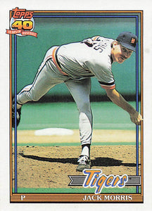 1991 Topps Baseball Jack Morris #75