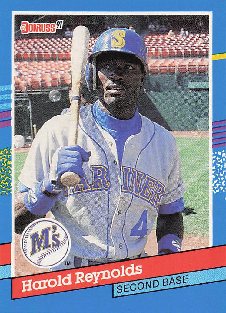 1991 Donruss Baseball Harold Reynolds #175
