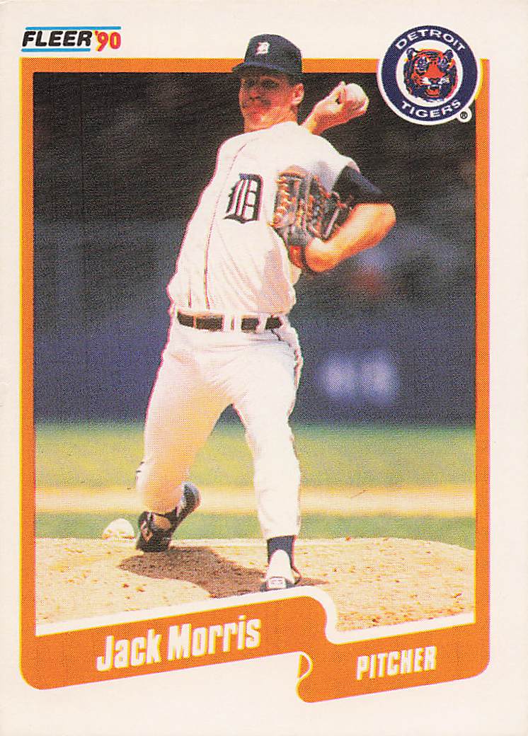 1990 Fleer Baseball Jack Morris #610