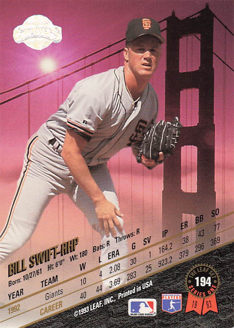 1993 Leaf Baseball Bill Swift #194