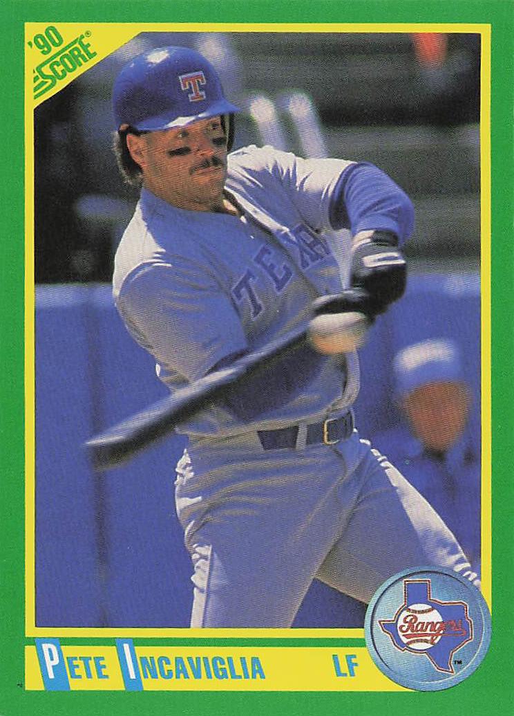 1990 Score Baseball Pete Incaviglia #93