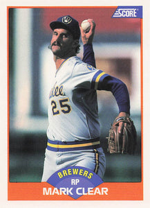 1989 Score Baseball Mark Clear #430