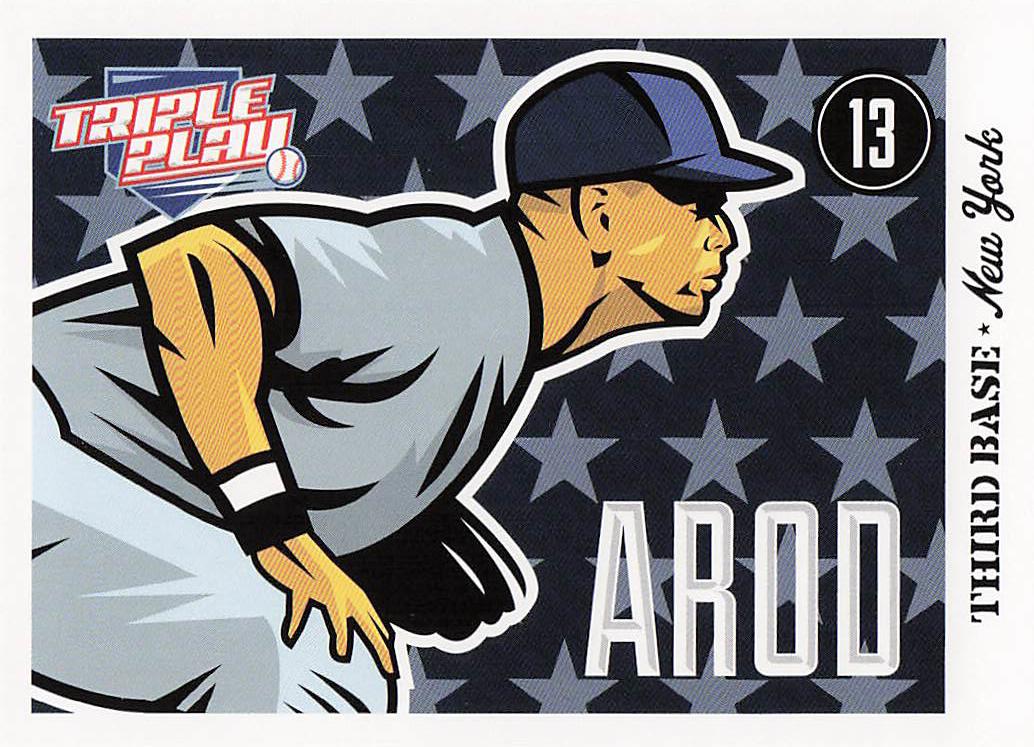 2012 Panini Triple Play Baseball Alex Rodriguez #55