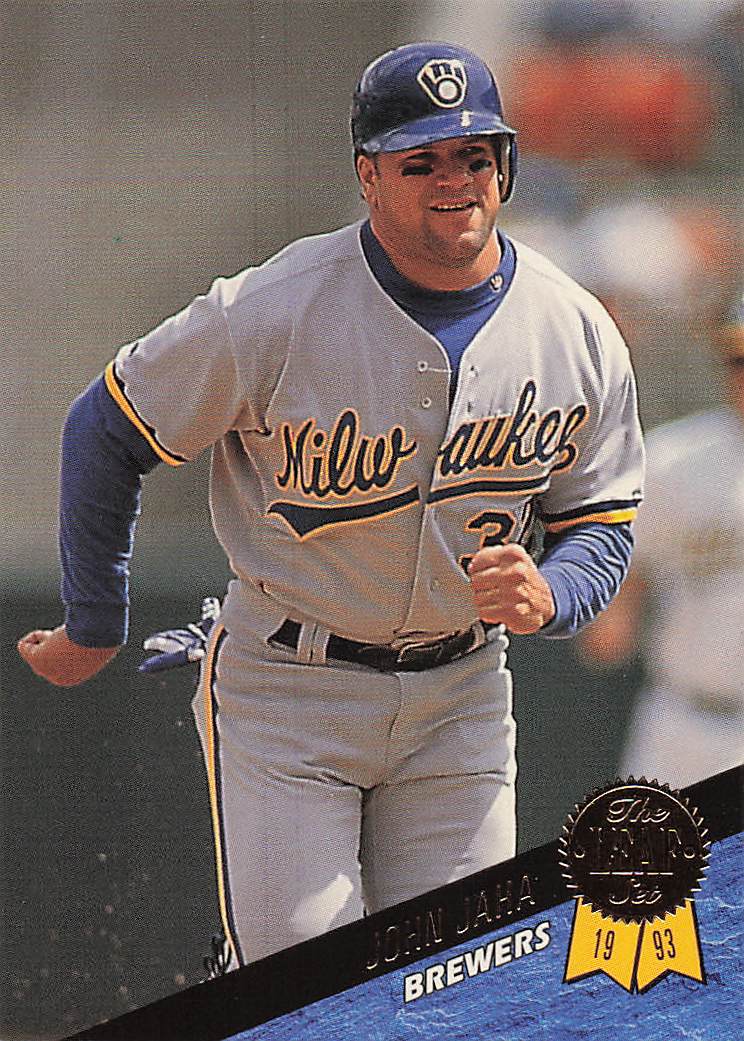 1993 Leaf Baseball John Jaha #350