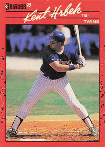 1990 Donruss Baseball Kent Hrbek #81c