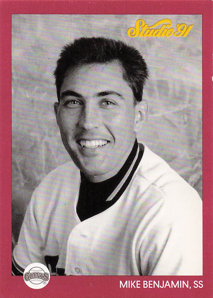 1991 Studio Baseball Mike Benjamin #252