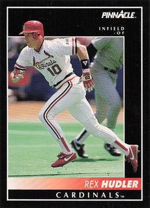 1992 Pinnacle Baseball Rex Hudler #315